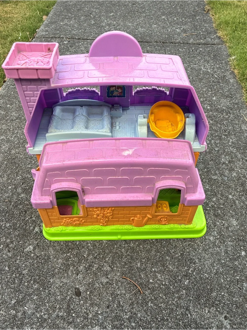 Fisher-Price Purple, Orange and Green Playhouse Toy